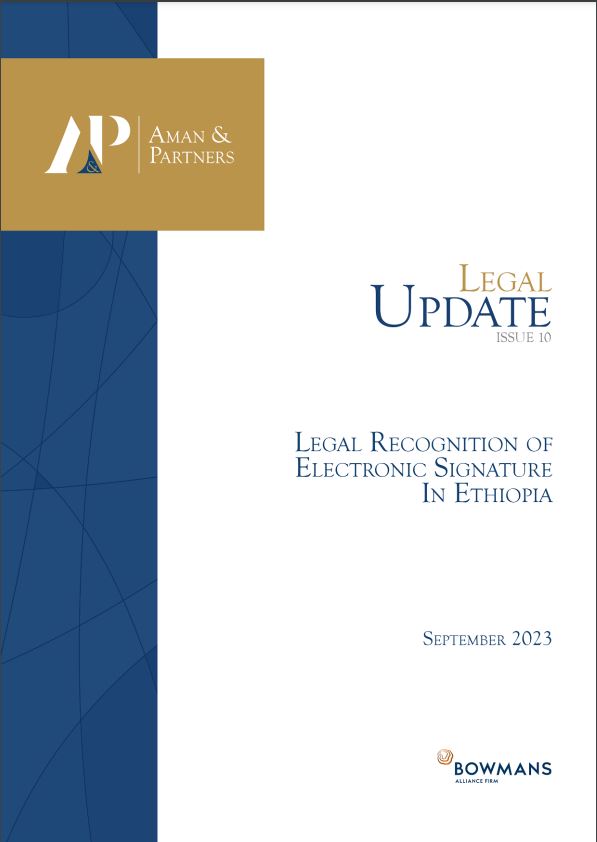 Legal Recognition of Electronic Signature in Ethiopia